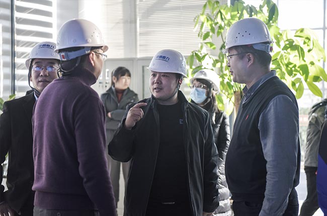 考察衛輝市藍天環保材料有限公司