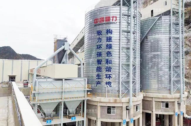 桂林市金山化工500萬噸生產(chǎn)線儲料倉