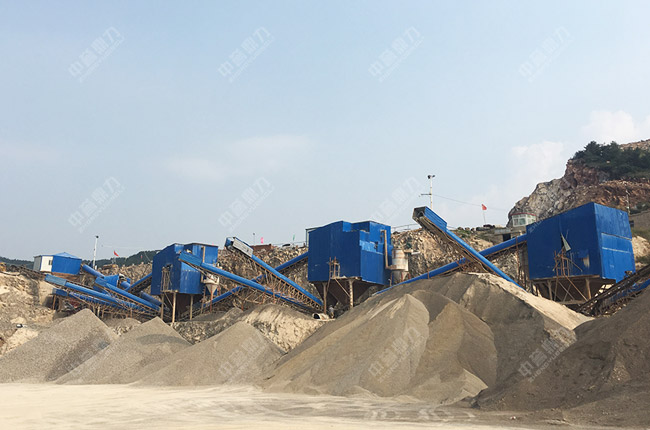 時(shí)產(chǎn)200噸制砂生產(chǎn)線案例圖片
