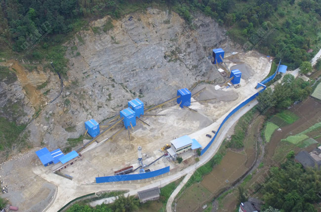 四川宜賓和順建材年產500萬噸碎石制砂生產線