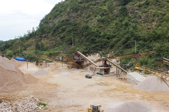 貴州平塘縣日產(chǎn)3000方碎石生產(chǎn)線