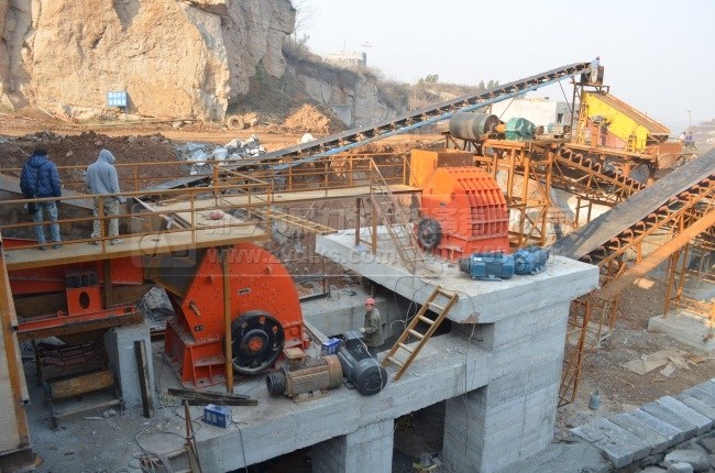 鼎力石料生產現場