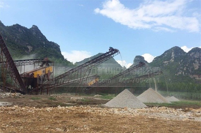 機制砂生產現場