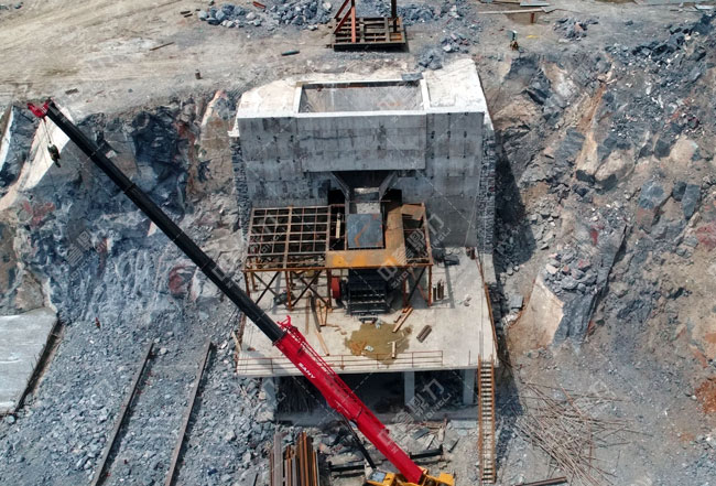 河北涉縣中普建材時(shí)產(chǎn)800噸石料生產(chǎn)線