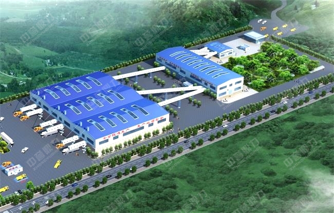 砂石生產線前期效果圖