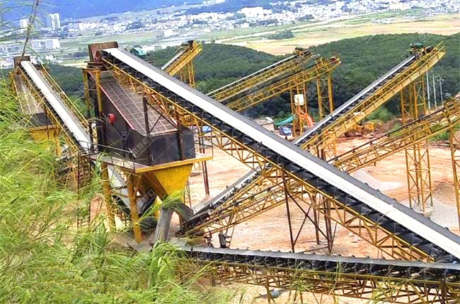 建好的石子生產線